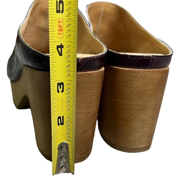 Frame Le Ione Clog Platform Wood Leather Size 39/US 8.5 - Picture 9 of 10